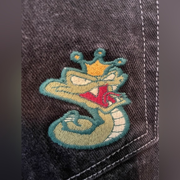 JNCO jeans, vintage “Sidewinder”, black, size 33W 30L - Picture 3 of 10